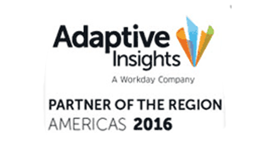 Adaptive Insights Partner of the Region Americas 2016 Award