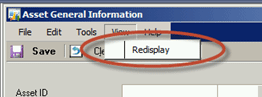 Redisplay button in GP 2013 SP2